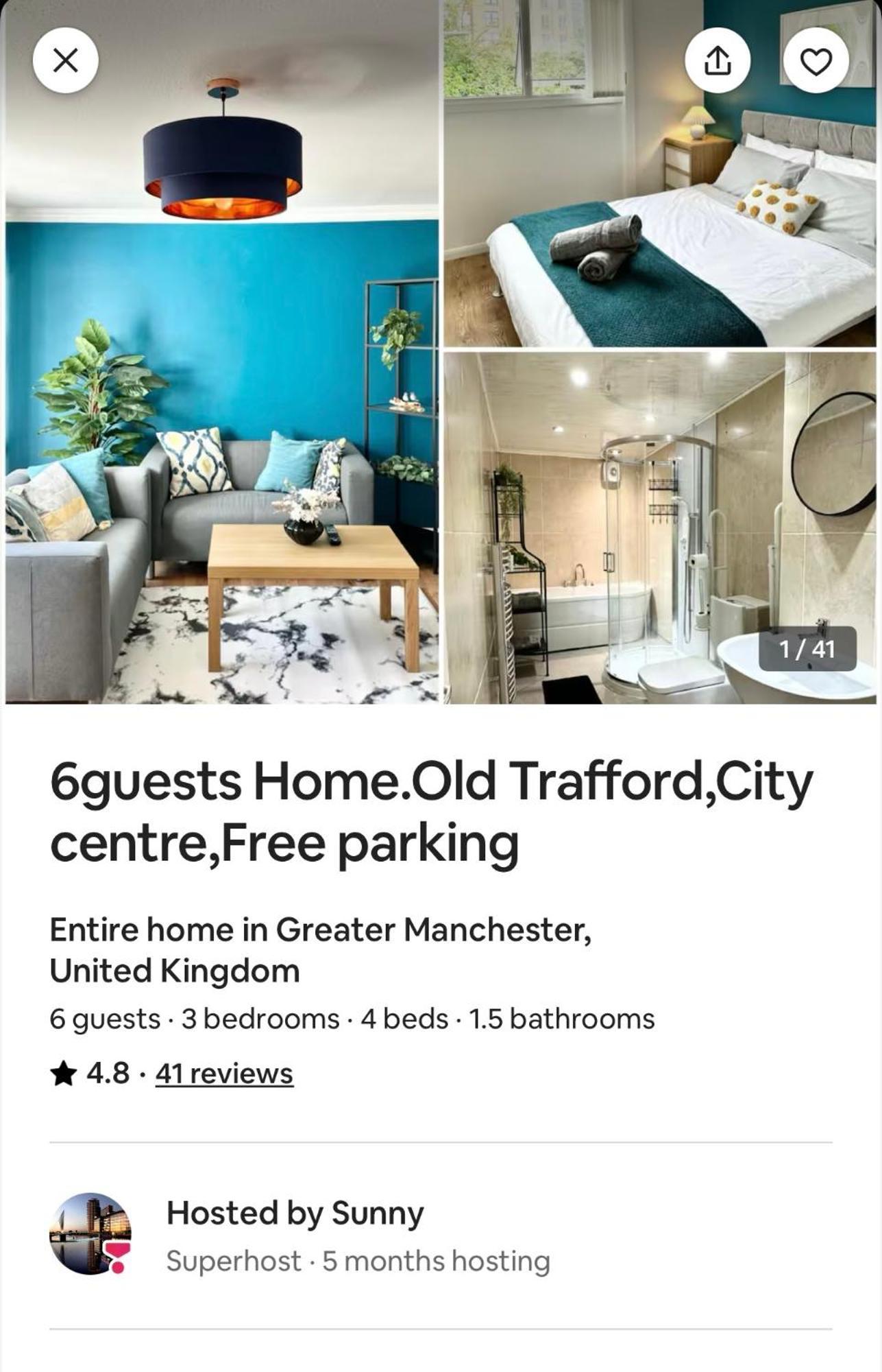 6 Guests House Old Trafford,Media City,City Centre, Free Parking Манчестер Экстерьер фото